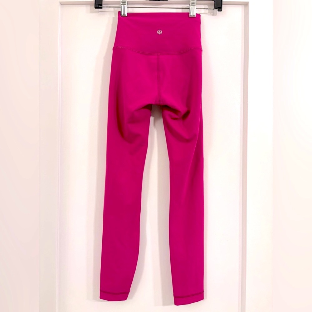 Lululemon NWOT Align™ High-Rise Pant Magenta Pink Waistband Pocket Size 0 Yoga - Picture 7 of 10